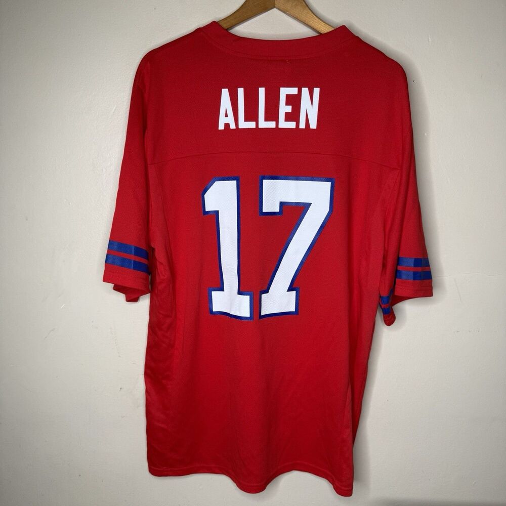 Josh Allen Buffalo Bills Jersey Mens Large Red Alternate NFL Football NWT - Picture 2 of 8